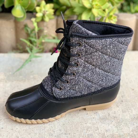 NEW SIZES**LADIES QUILTED GREY/BLACK DUCK … - Picture 6 of 7